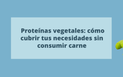 Proteínas vegetales: cómo cubrir tus necesidades sin consumir carne
